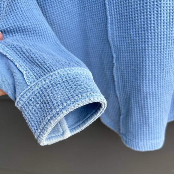 American Eagle “lumber jane” Waffle Knit Hooded Button-Up Shirt - Oversized - M - Picture 7 of 7